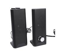 Jectse Altoparlante per Computer 2 in 1, USB Plug and Play con Manopola del Volume e Ingresso da 3,5 Mm, Altoparlanti 2x3 W per PC Laptop Display Desktop