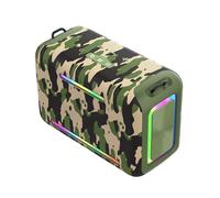 Jectse Altoparlante Portatile Super Bass da 120 W, Batteria da 24000 MAh e Luci RGB, con Stereo Wireless BT 5.3 per Feste, Campeggi, Viaggi in Spiaggia (Camuffare)
