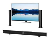 Jectse Altoparlante TV, Soundbar Bluetooth 5.0 da 50 W con USB Coassiale AUX Ottico ARC, per Musica da Gioco Home Theater, Suono Surround 3D Bassi 2 Altoparlanti Rimovibili (Spina europea)