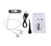 Jectse Amplificatore Ricaricabile Auricolari Bluetooth 5.4 con Riduzione del Rumore Microfono Volume Regolabile per Assistenza Uditiva Guardare la TV Chiamate (WHITE)