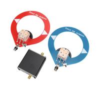 Jectse Antenna Ad Anello Stabile Mini Donut AM MW SW Antenna Comoda Comunicazione Adatta per Radio Interna Ricevitore Stereo Domestico in Blu Rosso 2 Pezzi