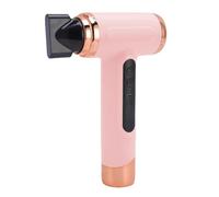Jectse Asciugacapelli Ionico Cordless, 200W 30000 RPM Asciugacapelli Ricaricabile USB con Ugello Rotante a 360 Gradi, per Viaggi Campeggio Uso Domestico (PINK)