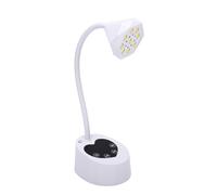 Jectse Asciugatore per unghie con sensore automatico, lampada per unghie LED UV 27 W a libere con batteria 1500 mAh, 4 impostazioni di temporizzazione, rotazione di 360° (WHITE)