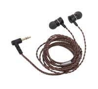 Jectse Auricolare IEM Cablato, Spina Oro Auricolari Cablati Oro per Amplificatore per PC per Laptop Tablet, Design Ergonomico con Adattamento