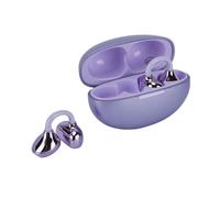 Jectse Auricolari a Morsetto, Cuffie Wireless Bluetooth 5.49 Aperte Sul Retro con Microfono per la Cancellazione del Rumore ENC, 80 Ore di Riproduzione IPX5 Auricolari Comfort (PURPLE)