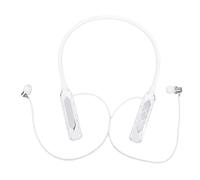 Jectse Auricolari con Archetto da Collo, Auricolari Wireless Bluetooth 5.3 con Archetto da Collo con Display della Batteria in Tempo Reale e Slot per Scheda di Memoria, per lo Sport (WHITE)