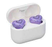 Jectse Auricolari Wireless a Forma di Cuore, Auricolari Bluetooth 5.3 con Cancellazione del Rumore, Microfono Incorporato, Suono Stereo HiFi, Cuffie per Ragazze Carine con Custodia di