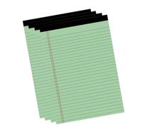 Jectse Blocco Note A5 a Righe Larghe, Margine Rosso Doppio, per Uso (4pcs