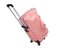 Jectse Borsa da Viaggio di Grande capacità, Resistente All'acqua, con Manico in Morbida Pelle, Trolley Staccabile, Porta Abiti per Viaggi Medio-brevi, 40 litri. (PINK)