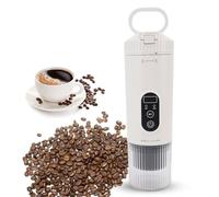 Jectse Caffettiera Portatile, Pressione 21bar, caffè da 30-60 Ml, Serbatoi D'acqua da 80 Ml, Batteria Ricaricabile da 7800 MAh, Indicatore a LED, per Viaggi, Campeggio, Escursioni, (WHITE)