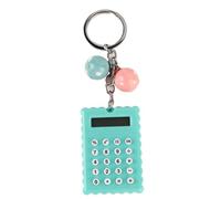 Jectse Calcolatrice Portachiavi, Pulsante in Silicone Affresco E Alla Moda, Visualizza un 8 Bit, per Colleghi, Bambini E Amico (GREEN)