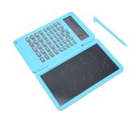 Jectse CALCOLATRICI Scientifiche con Tavoletta per Scrivere, Calcolatrice Da Tavol Silenziosa Pieghevole Da 10+2 Bit, BLocco Note Cancellabile LCD Portatile Da 6 Pollici, 170 MAh per (cielo blu)