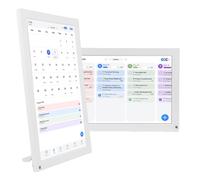 Jectse Calendario Digitale Intelligente 15,6 Pollici e Grafico dei Lavori Domestici, Display Interattivo Touchscreen FHD 1080P per Orari Familiari, Agenda Familiare Montabile a Parete e (WHITE)