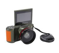 Jectse Camera Digitale da 64 MP 4K con Zoom 18x, Focus Auto Anti Anti Shake Rilevamento del Movimento Facciale WiFi Vlogging Vlogging Camera, Schermata HD da 3 Pollici, Batteria da (GREEN)