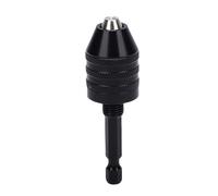 Jectse Campo di Serraggio 0,3-6,5 Mm, Adattatore per Mandrino Autoserrante per Utensili Elettrici, Convertitore per Mandrino in Acciaio Legato Universale con Codolo Esagonale 1/4