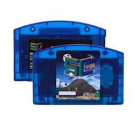 Jectse Cartuccia di Gioco Open Source, Cartuccia di Gioco retrò a Caricamento Rapido di Memoria da 16 GB per N64 con Backup di Salvataggio Automatico, per GB/GBC///GG (blu trasparente)