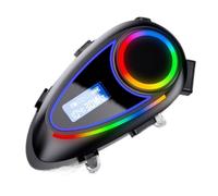Jectse Casco Casco Afferido Motociclistico Cuffia Wireless Schermo LCD Schermo FM Impostazioni EQ EQ, Experience Immersiva, Valutazione IP65