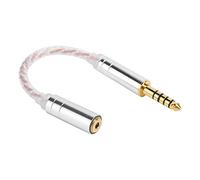 Jectse Cavo Adattatore, Da 4,4 A 3,5 A 2,5 Adattatore per Cavo Di Conversione Cuffie Da Maschio A Femmina, Reciproco Bilaniato per Zx300A Hifi (4.4 Rivoluzione equilibrata 3.5 Madre)