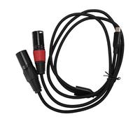 Jectse Cavo da Type-C a 2 XLR Maschio, Chip di Decodifica HiFi a 32 Bit e 384 KHz con Uscita Stereo, Plug and Play per Mixer, Altoparlanti, Telefono, Computer e tablet. (1 m)