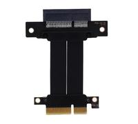 Jectse Cavo di Riser GPU Flessibile, PCIE 4.0 X4 Scheda Grafica Senza Perdita di Estensione per GPU, M.2 WiFi Live Wire USB Diskless Acquisizione di Schede di Avvio, ABS, PCB, Black, (10)