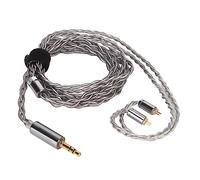 Jectse Cavo per Auricolari IEM, Cavo di Prolunga per Cuffie A 2 Pin 49 di Prolunga per Placecato Argento in Rame Singolo per Bqeyz Rime (3,5 mm)