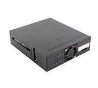 Jectse Chassis con Gabbia per HDD A 4 Alloggiamenti con Ventola Silenziosa, Indicatore Luminoso per unità 2,5 Pollici Supporta