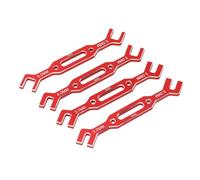 Jectse Chiave di Registrazione Tirante RC, Set da 4 Pezzi in Lega di | Estrattore giunto sferico per auto RC, chiavi da 3,0-6,0 mm per strumento di riparazione auto RC, modelli in 1/10 1/16