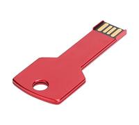 Jectse Chiavetta USB Rossa a Forma di Chiave in Lega di Alluminio per un Rapido Trasferimento di File e Articoli per la Casa (32GB)