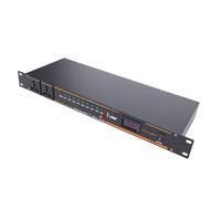 Jectse Condizionatore Sequenziatore di Potenza a 10 Uscite, Regolatore di Tensione per Controller di Potenza Digitale Audio per Montaggio su Rack con Display Digitale per Strumenti (Spina europea)