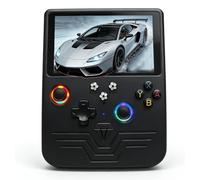 Jectse Console di Gioco Portatile, Schermo HD da 6 Pollici Console di Gioco retrò Portatile da 6000 MAh con Doppi Joystick RGB, per Oltre 30 Emulatori e Spazio di Archiviazione da 128 GB (Grigio