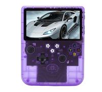 Jectse Console di Gioco Portatile, Schermo HD da 6 Pollici Console di Gioco retrò Portatile da 6000 MAh con Doppi Joystick RGB, per Oltre 30 Emulatori e Spazio di Archiviazione da 128 GB (Viola
