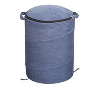 Jectse Contenitore per Giocattoli con Tappetino da Gioco Rimovibile, Grande Organizer Pieghevole in Tessuto per Costruzioni e Animali di Peluche, Telaio in Acciaio 13,4 X 16,5 Pollici (BLUE)
