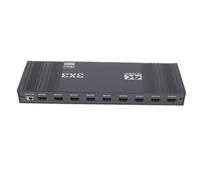Jectse Controller per Parete Video 4K, Processore per Parete Video 3x3 con 13 modalità di Giunzione Controllo Remoto Plug and Play, per Display Multischermo Ingresso DVI USB C 232 (Spina europea)