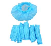 Jectse Copriorecchie Monouso da 100 Pezzi, Protezioni Sanitarie Elastiche per Cuffie con Tessuto Non Tessuto, per la Maggior Parte delle Cuffie Cuscinetti Auricolari da 8,5-12 Cm Nelle (BLUE)