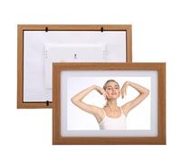 Jectse Cornice Digitale da 10,1 Pollici, Touchscreen WiFi HD Risoluzione 1280x800 Memoria da 32 GB con Sensore di gravità e Controllo APP, per Display da Parete per Ufficio (Spina europea)