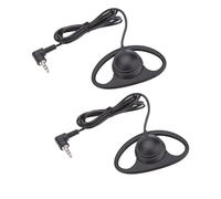Jectse Cuffia Monoauricolare, Cuffia Mono Leggera con Morbido Cuscinetto Auricolare e Spina a Forma di L da 3,5 Mm, per Guida Turistica di Gioco di Call Center Lezione Online (2PCS)