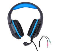 Jectse Cuffie Gaming Wired 7.1 Surround Sound con Microfono LED, per (BLUE) | Cuffie da gioco cablate sopra l\'orecchio con microfono con isolamento acustico, per PC laptop