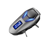 Jectse Cuffie Interfono per Casco Moto Bluetooth con 40 Ore di Riproduzione Interfono Bidirezionale Sincronizzazione Musica Radio FM Luci LED per Motociclisti