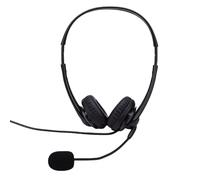 Jectse Cuffie USB con Microfono a Cancellazione di Rumore, Cuscinetti Auricolari in Memory Foam, Driver HD da 30 Mm per Computer PC Laptop Skype Zoom Teams Call Center Lavoro D'ufficio