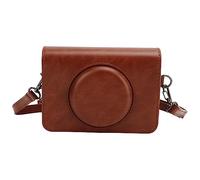 Jectse Custodia per Fotocamera Vintage in Pelle Pu con Tracolla Regolabile per C210r Mini Take/Attempt Retro, Stidibilithà Perfetta, Design Pratico, MultifunZale, Strato Interno Morbido,