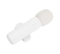 Jectse Direzionale a Forma di Microfono a Forma di Cuore Wireless 2,4 G - Ideale per lo Streaming Live e le Interviste (WHITE)