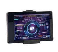 Jectse Display della Temperatura Mini Schermo USB IPS da 3,5 Pollici, velocità di Utilizzo e Temperatura della della CPU GPU, velocità di Internet, Data e Ora, Volume,