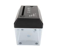Jectse Distrugngidocumiti USB, Mini Tagliacarte A6 Con Tagliacarte, Elettrico Alostato A Batteria Con Cestino per La Carta Straccia Trasparente per Desktop Ufficio