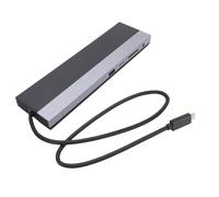 Jectse Docking Station Portatile per Laptop Dongle Adattatore Multiporta 12 in 1 con Tre Display e Slot per Scheda di Memoria per Nomadi Digitali