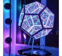 Jectse Dodecaedro Luce da Gioco, Luce Artistica a Colori Regolabile Lampada da Notte a LED Dodecaedro Luce Notturna Lampada da Comodino Lampada da Atmosfera per Camera da Letto