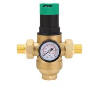 Jectse Filtro Affidabile Regolatore di Pressione Dell'acqua in Ottone con Misuratore per Edifici Domestici, Giardini (1/2 pollice (DN15))