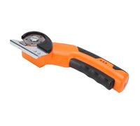 Jectse Forbici Cordless con Motore Silenzioso e Potente, LED, Forbici Cordless con Luce LED e Display a Batteria, per Tagliare Cartone, Pelle, Moquette, Tessuto (ORANGE)