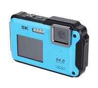 Jectse Fotocamera Digitale Subacquea 5K 64MP Fotocamera Impermeabile con Zoom 16X con Doppio Schermo da 2,8 Pollici per Lo Snorkeling, Il Surf, Il Kayak
