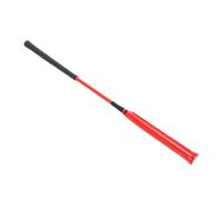 Jectse Frustino da Cavallo, Frustino da Equitazione con Manico in Silicone Antiscivolo per Sport Equestri, Corse di, da Equitazione in Resistente Pelle Verniciata per Allenamento (Rosso)