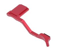 Jectse Grip per Pollice Adatto per X T50, Copertina di Scarpe Calde per il Pollice della Fotocamera, Design Ergonomico in Lega di Alluminio con Copertura per Scarpe Calde Incorporate (rosso)